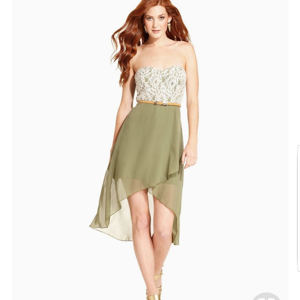 Lace Front, Sweatheart dress